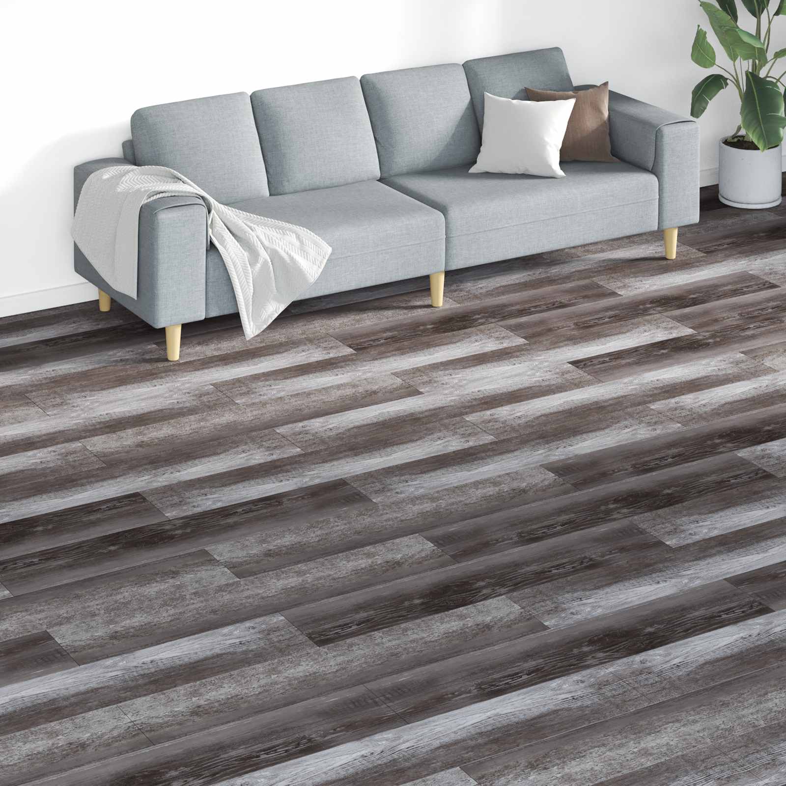 42046298_1.jpg vidaXL Podlahové dosky 18 pcs Hnedá 5,26 m² PVC – Obrázok 1