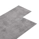 vidaXL Samolepiaca podlahová doska 32 pcs Cementová hnedá 4,46 m² PVC