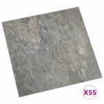 vidaXL Podlahové dosky 5,11 m² 55 pcs PVC Kamenná stena – Obrázok 3