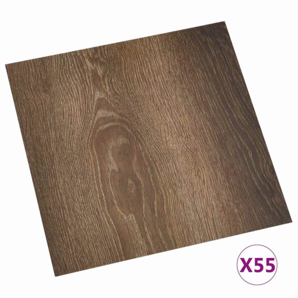 vidaXL Podlahové dosky 5,11 m² 55 pcs PVC Staré drevo – Obrázok 3