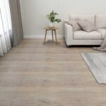 vidaXL Podlahové dosky 55 pcs Sivohnedá 5,11 m² PVC