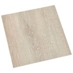 vidaXL Podlahové dosky 55 pcs Béžová 5,11 m² PVC – Obrázok 2