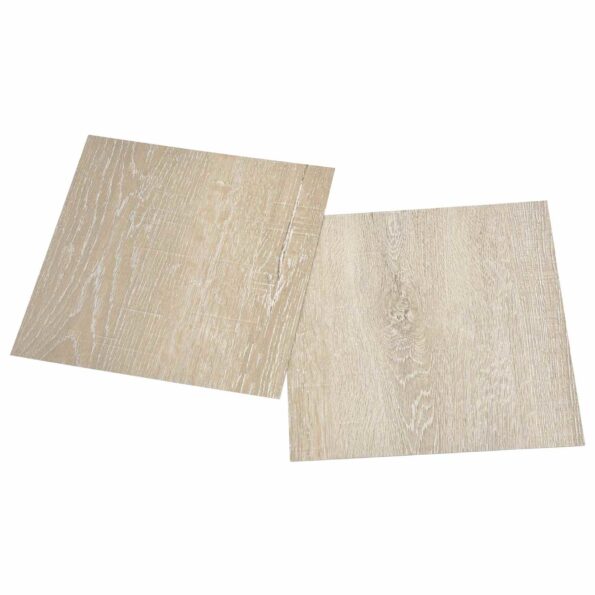 vidaXL Podlahové dosky 55 pcs Béžová 5,11 m² PVC – Obrázok 4