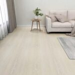 vidaXL Podlahové dosky 5,11 m² 55 pcs PVC Biela a béžová