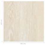 vidaXL Podlahové dosky 5,11 m² 55 pcs PVC Biela a béžová – Obrázok 11