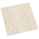 vidaXL Podlahové dosky 5,11 m² 55 pcs PVC Biela a béžová – Obrázok 2