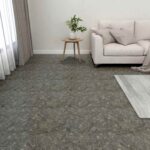 vidaXL Podlahové dosky 5,11 m² 55 pcs PVC Sivá a biela