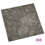 vidaXL Podlahové dosky 5,11 m² 55 pcs PVC Sivá a biela – Obrázok 3