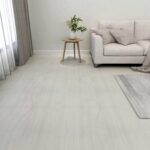 vidaXL Podlahové dosky 55 pcs Krémová 5,11 m² PVC