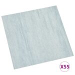 vidaXL Podlahové dosky 55 pcs Zelená 5,11 m² PVC – Obrázok 3