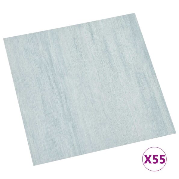 vidaXL Podlahové dosky 55 pcs Zelená 5,11 m² PVC – Obrázok 3