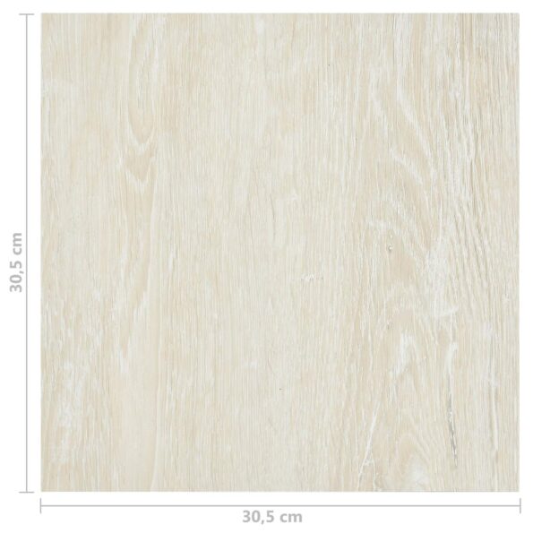 vidaXL Podlahové dosky 5,11 m² 55 pcs PVC Krémovo biela – Obrázok 11