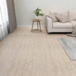 vidaXL Podlahové dosky 5,11 m² 55 pcs PVC Biela a drevená farba