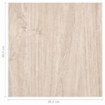 vidaXL Podlahové dosky 5,11 m² 55 pcs PVC Biela a drevená farba – Obrázok 11