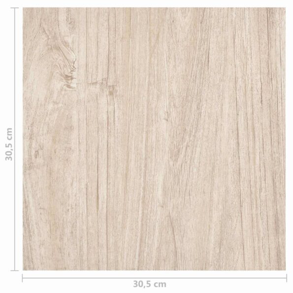 vidaXL Podlahové dosky 5,11 m² 55 pcs PVC Biela a drevená farba – Obrázok 11