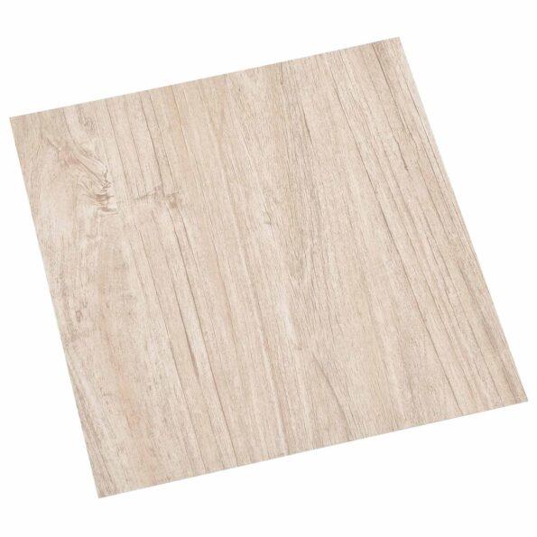 vidaXL Podlahové dosky 5,11 m² 55 pcs PVC Biela a drevená farba – Obrázok 2