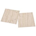 vidaXL Podlahové dosky 5,11 m² 55 pcs PVC Biela a drevená farba – Obrázok 4