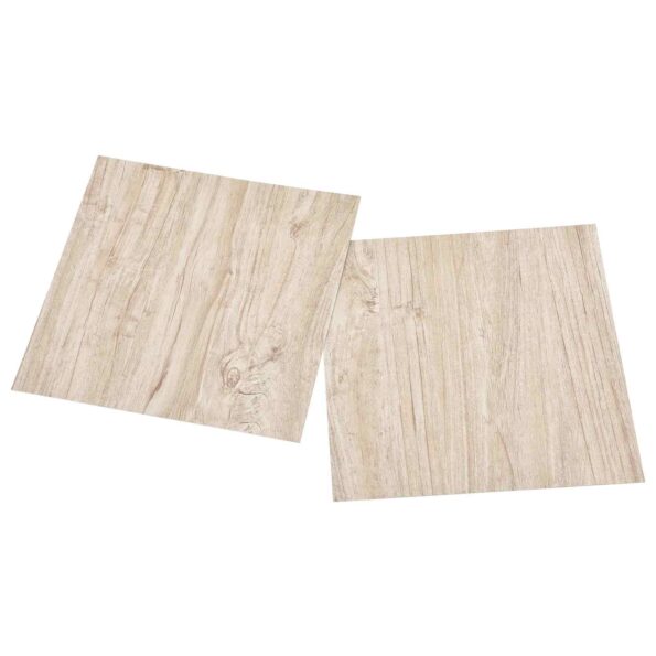 vidaXL Podlahové dosky 5,11 m² 55 pcs PVC Biela a drevená farba – Obrázok 4