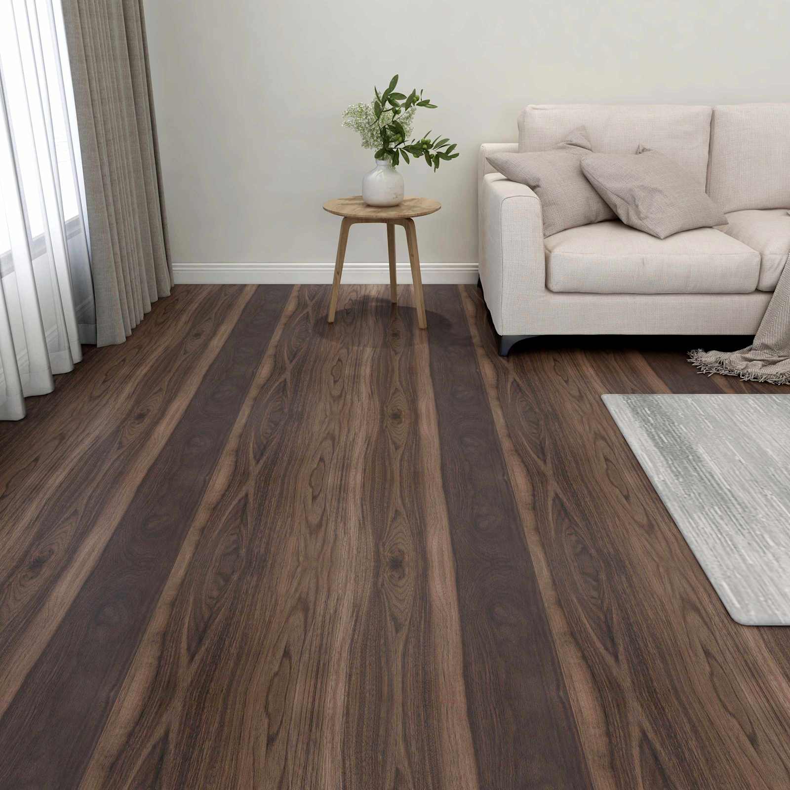 42046336_1.jpg vidaXL Podlahové dosky 55 pcs Tmavohnedá 5,11 m² PVC – Obrázok 1