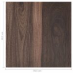 vidaXL Podlahové dosky 55 pcs Tmavohnedá 5,11 m² PVC – Obrázok 11