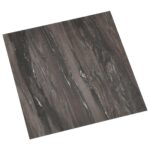 vidaXL Podlahové dosky 55 pcs Tmavo šedá 5,11 m² PVC – Obrázok 2