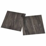 vidaXL Podlahové dosky 55 pcs Tmavo šedá 5,11 m² PVC – Obrázok 4