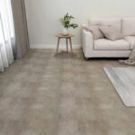 vidaXL Podlahové dosky 5,11 m² 55 pcs PVC Tmavohnedá a Šedá