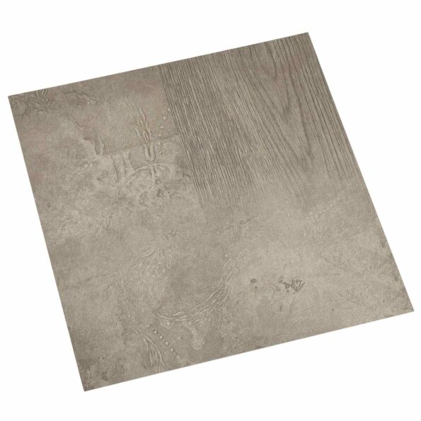 vidaXL Podlahové dosky 5,11 m² 55 pcs PVC Tmavohnedá a Šedá – Obrázok 2