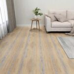 vidaXL Podlahové dosky 5,11 m² 55 pcs PVC Hnedá a šedá