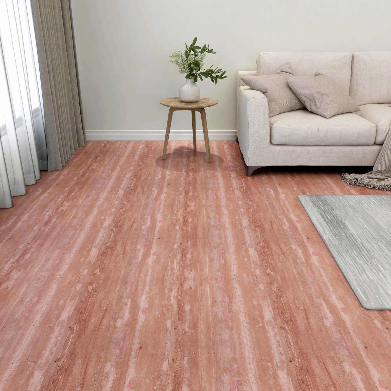 42046343_1.jpg vidaXL Podlahové dosky 55 pcs Červená 5,11 m² PVC – Obrázok 1