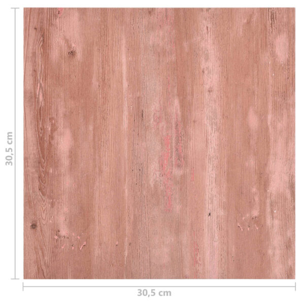vidaXL Podlahové dosky 55 pcs Červená 5,11 m² PVC – Obrázok 11
