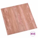 vidaXL Podlahové dosky 55 pcs Červená 5,11 m² PVC – Obrázok 3