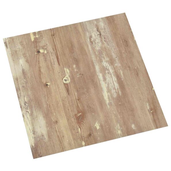 vidaXL Podlahové dosky 5,11 m² 55 pcs PVC Krémová a svetlo hnedá – Obrázok 2