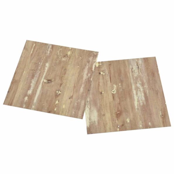 vidaXL Podlahové dosky 5,11 m² 55 pcs PVC Krémová a svetlo hnedá – Obrázok 4