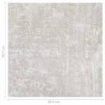vidaXL Podlahové dosky 5,11 m² 55 pcs PVC Biela a drevo – Obrázok 11