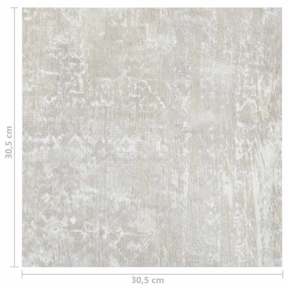 vidaXL Podlahové dosky 5,11 m² 55 pcs PVC Biela a drevo – Obrázok 11