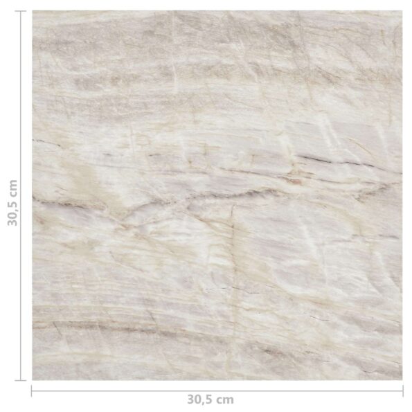 vidaXL Podlahové dosky 5,11 m² 55 pcs PVC Hnedá a béžová – Obrázok 11