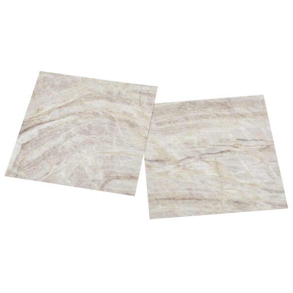 vidaXL Podlahové dosky 5,11 m² 55 pcs PVC Hnedá a béžová – Obrázok 4