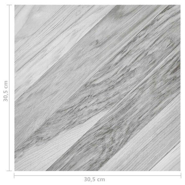 vidaXL Podlahové dosky 55 pcs Biely 5,11 m² PVC – Obrázok 11