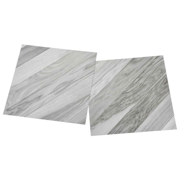 vidaXL Podlahové dosky 55 pcs Biely 5,11 m² PVC – Obrázok 4