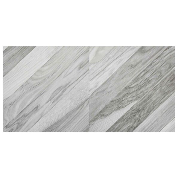 vidaXL Podlahové dosky 55 pcs Biely 5,11 m² PVC – Obrázok 5