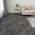 vidaXL Podlahové dosky 55 pcs Biely 5,11 m² PVC