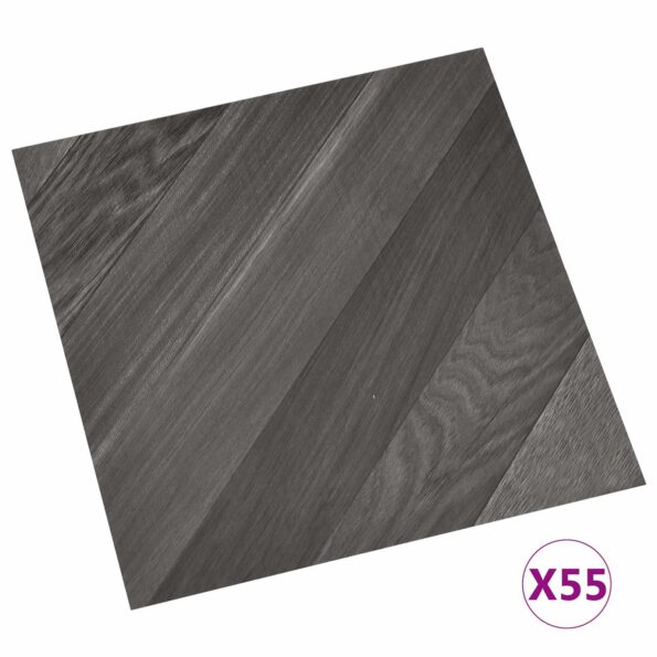 vidaXL Podlahové dosky 55 pcs Biely 5,11 m² PVC – Obrázok 3