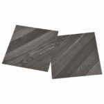vidaXL Podlahové dosky 55 pcs Biely 5,11 m² PVC – Obrázok 4