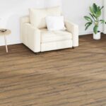 vidaXL Podlahové dosky 18 pcs Walnutová hnedá 2,51 m² PVC