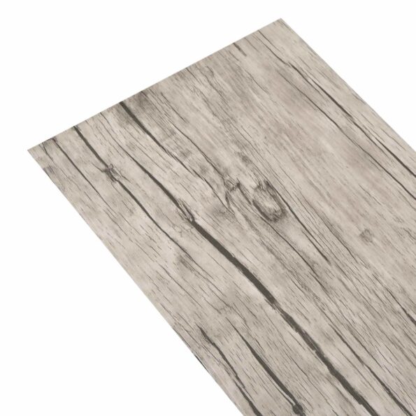 vidaXL Podlahové dosky 2,51 m² 18 pcs PVC Vyblednutý dub – Obrázok 3