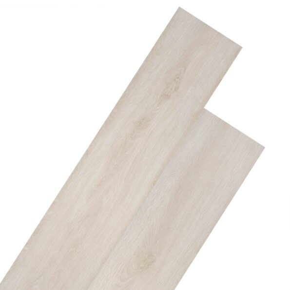 vidaXL Podlahové dosky 18 pcs Biely klasický dub 2,51 m² PVC – Obrázok 2