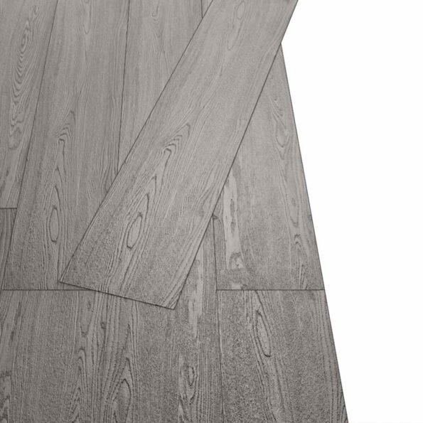 vidaXL Podlahové dosky 18 pcs Tmavo šedá 2,51 m² PVC – Obrázok 4