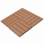 vidaXL Dlažba na terasu 11 pcs Hnedá 30 x 30 cm drevoplast – Obrázok 3