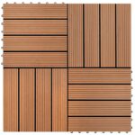 vidaXL Dlažba na terasu 11 pcs Hnedá 30 x 30 cm drevoplast – Obrázok 5